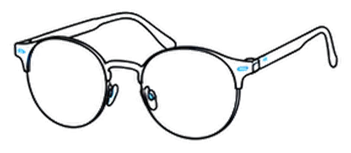 Illustration d'une paire de lunettes