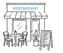 Illustration restaurant